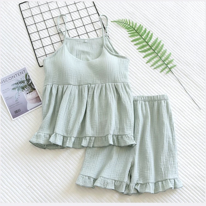 Twirl & Nap Ruffle NightSuit - 2pc Set